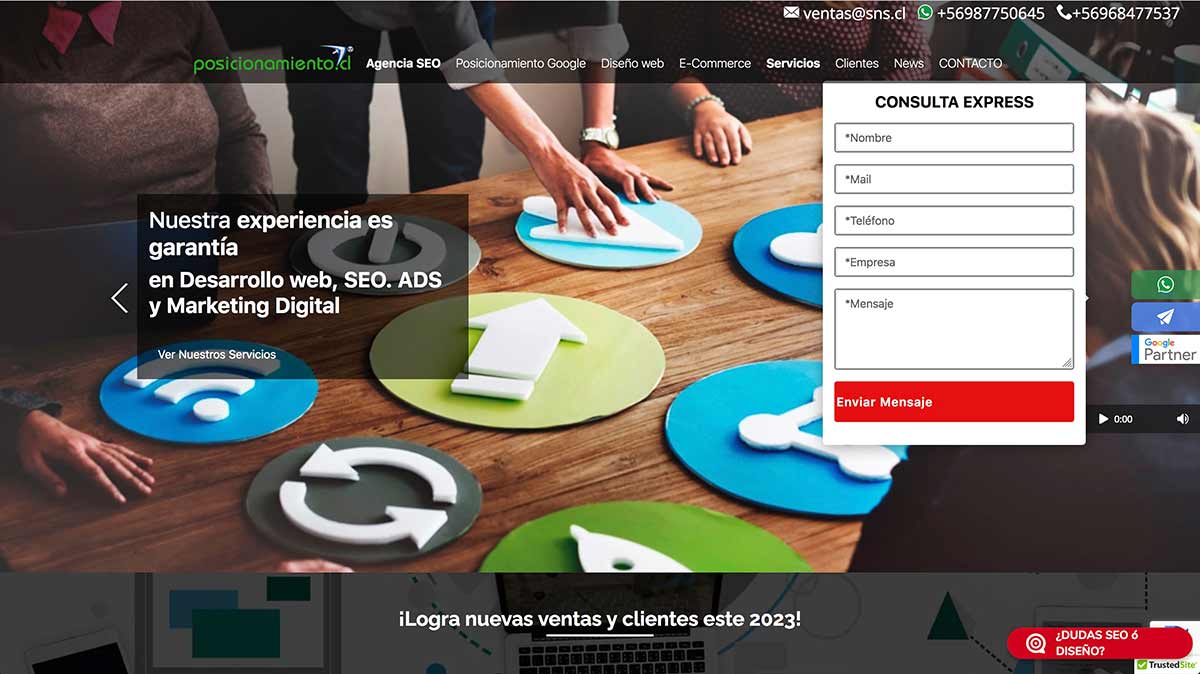 Primeros lugares en Google