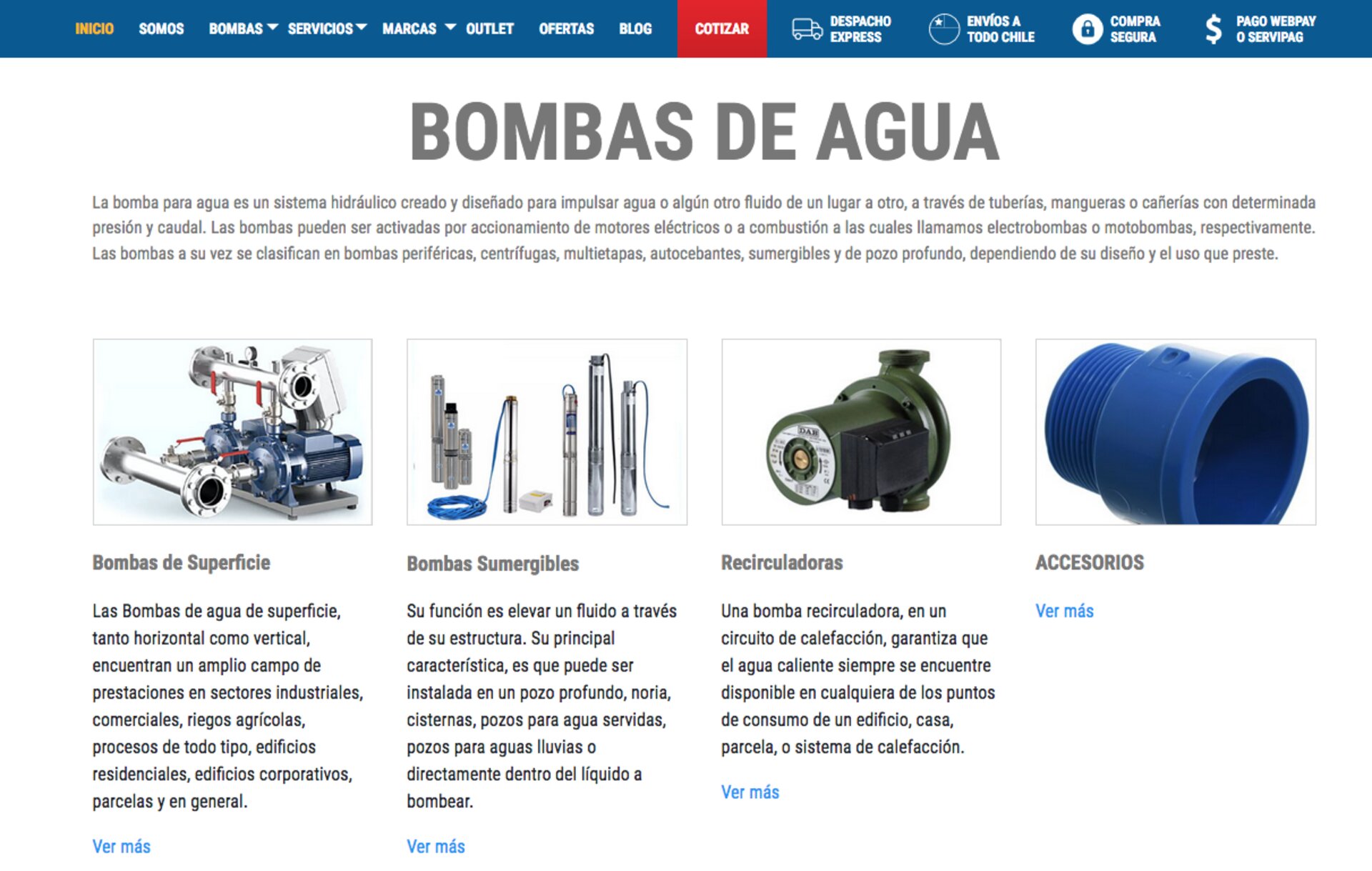 venta de Bombas para edificios