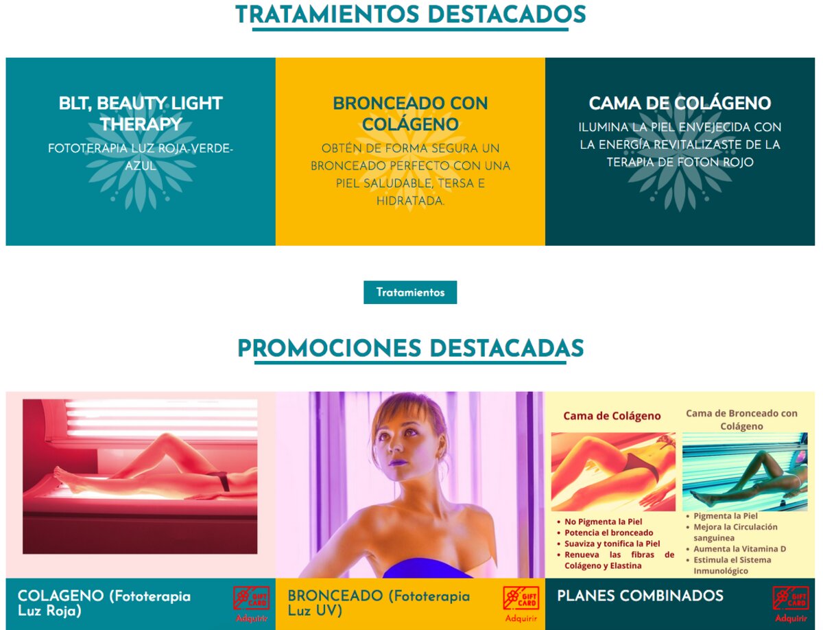 Bronceado con colágeno en santiago