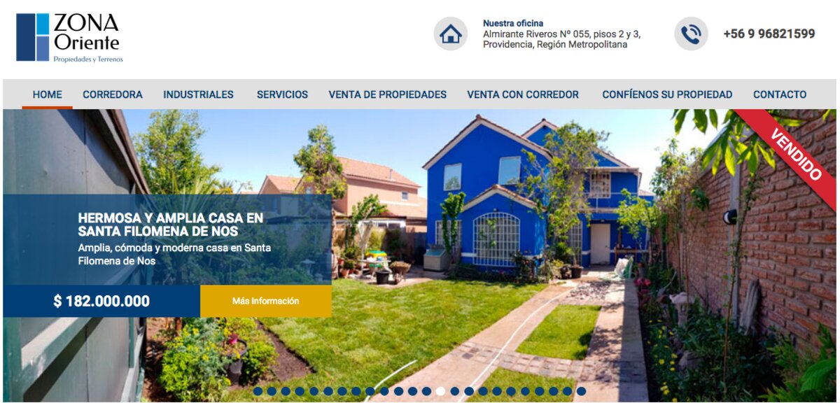 propiedades Calera de Tango en chile