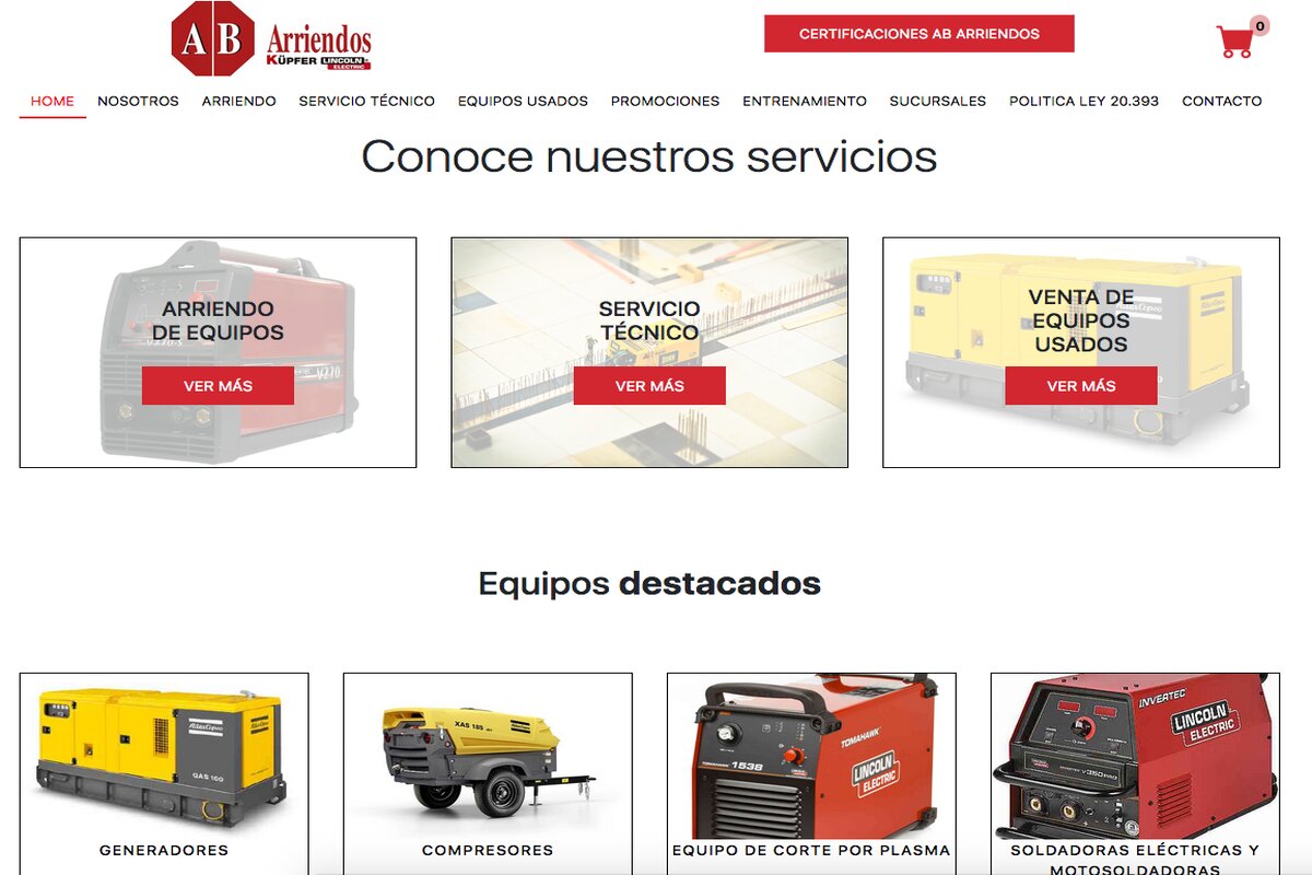 Arriendo Compresores