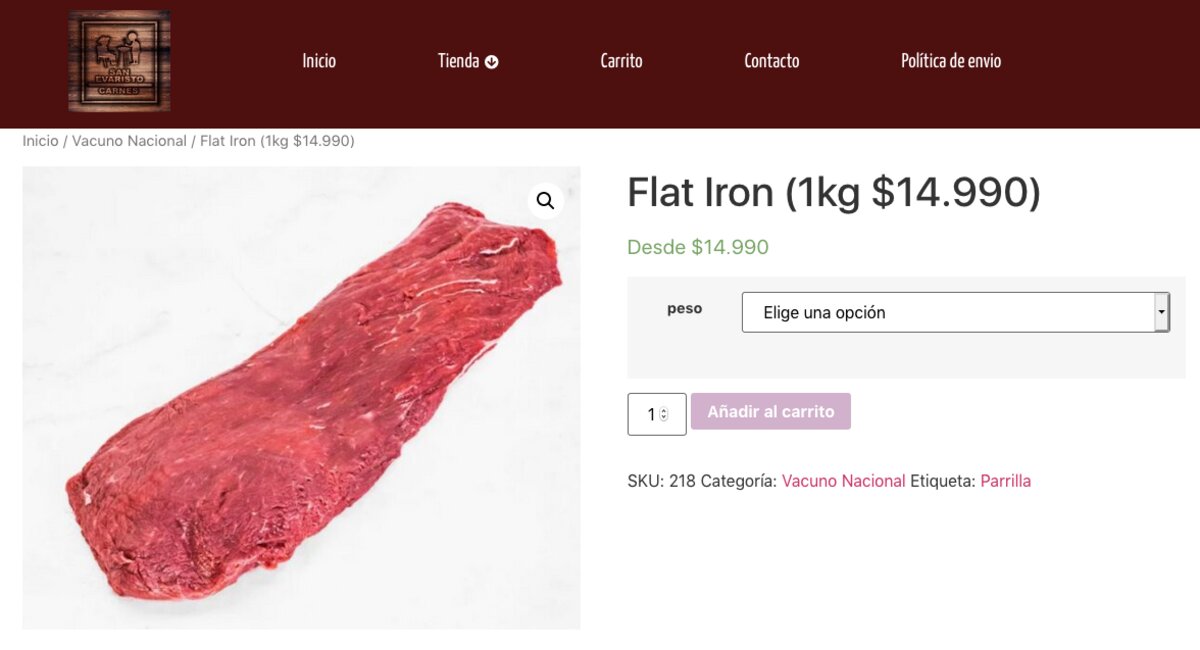 Cortes de carne parrilleros