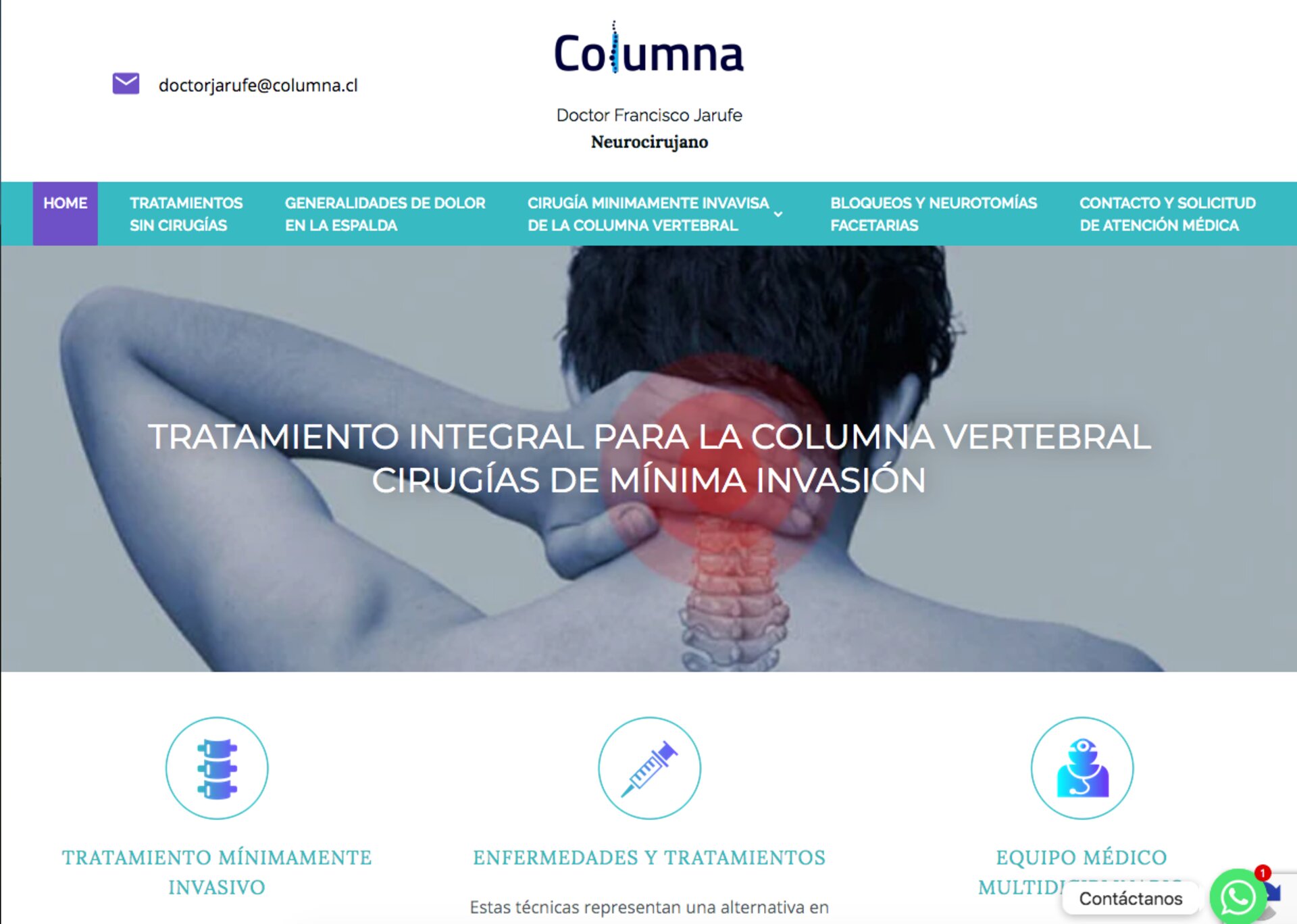 Cirugía de columna vertebral